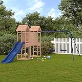 Juroupi Spielturm Massivholz Douglasie Garten SpielgeräTe Spielplatz Kinder Outdoor Spielhaus ZubehöR Outdoor Rutsche Und Schaukel FüR Kinder 3155862