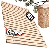 TUGA - Holztech Rollrost Lattenrost 160 x 200 cm (80x200 2X) 29mm 500kg stabilster Bettrost Rolllattenrost