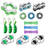 GGesii 15 Stücke Fidget Toys Set, Anti-Stress Gadget, Kinder und Erwachsene Antistress Spielzeug, für Kinder und Erwachsene sowie Menschen mit Angstzuständen, Autismus und ADHS
