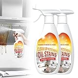 Heavy-Duty Kitchen Degreaser Foam Cleaner, Mehrzweck-Küchenreiniger-Spray, Fettiger Schmutz Reinigungsspray, Strong Oil Detergent Lemon Cleaner (2, 240ml)