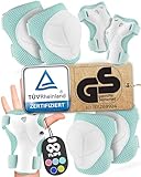 99FLIPS Knieschoner Kinder 3 Jahre Schoner Inliner Kinder - Schlittschuhe Kinder [6er Set] FLASH - XS Mint - Protektoren - Knieschützer Kinder Protektoren Knie- und Ellenbogenschützer