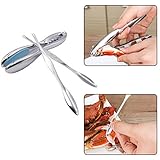 Integrity.1 Seafood Cracker Tool, 3-teiliges Set Meeresfrüchte Cracker, Meeresfrüchte Tools Set, Nussknacker-Werkzeug, für Hummer/Krabbe/Nuss/Meeresfrüchte (Krabben-Klauen-Werkzeug + 2 Krabben-Nadel)