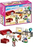 PLAYMOBIL Dollhouse 70207 Gemütliches Wohnzimmer, Mit Lichteffekt, Ab 4 Jahren