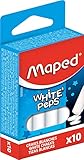 Maped M593500 - Kreide Peps, 10er Packung, rund, weiß