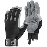 Black Diamond CRAG GLOVES, Strapazierfähiger Handschuh zum Klettern, Sichern, Abseilen, Arbeiten und für Klettersteige, Black, Gr. Large