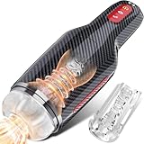 QgLust Herren Elektrisches Flugzeug Cup Sexspielzeug mit 10 Vibrationsmodi und 5 Saugmodi, Oralsex Pocket Pussy Penis Stimulator Herren Solo Masturbator