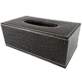 Braun Schlange Textur Leder Haushalt rechteckig Tissue Halter Box Spender Serviette Halter Haus Hotel Auto