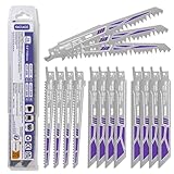 FACIACC Säbelsägeblätter Set 15 Stück, Sägeblatt Sägeblätter für Metall Holz, Säbelsägeblatt aus CRV & BIM Ersatzsägeblatt-Set Säbelsäge Blätter für Holz mit Nägeln Kunststoff Metallrohr