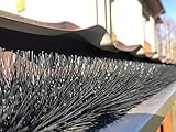Forega - 10 m Dachrinnenbürste 10 Stück 100cm Ø 12cm | UV-beständig | Laubschutz | Marderschutz, Regenrinne | Einfache Installation |Solarpanel-Schutz