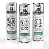 AUPROTEC Lackspray AUPROTHERM 650 schwarz Motor Lack Sprühlack Hitzefest 650°C Spray 3x 400ml