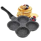Antihaft Spiegelei Pfanne,Eier Pancake Pfanne,Spiegelei Burger Pfanne,Pfannkuchenpfanne Antihaftbeschichtet,mit Griff,Bratpfanne Frühstücksküchengerät für Gasherd,Elektro Ceranherd