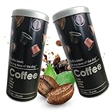 LIVIZIMO 2x Kaffeepaddose - Kaffeepads Aufbewahrung luftdicht für senseo und andere Pads - dose für kaffeepads schwarz aromadicht für jede Pad Kaffeemaschine.