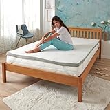 TRAUMSCHLAF Matratzen-Topper anschmiegsamer Gelschaum - Auflage - Allergikergeeignet viele Größen mit Bezug 80x190 cm