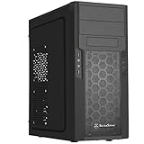 SilverStone SST-PS13B - Precision Midi Tower Gehäuse, Frontblende in Klavierlack-Optik, ATX, schwarz