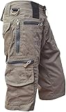 Herren Militär Cargo Shorts Armee Taktische Jogger Shorts Männer Baumwolle Lose Wor Lässige Kurze Hosen,Hellbraun,M