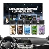 Auto Lufterfrischer,Duft Parfüm Anhaltend 5 Stück - Auto Parfüm Lufterfrischer,für Badezimmer Schrank Haus Innenraum Wand Frauen Mädchen Familie Freunde Kollegen