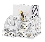 EXERZ Tisch-Organizer/ Schreibtisch Organisator/ Schreibtisch Tidy/ Stifthalter/ Multifunktions - Metall, Schublade, Zettehalter, Stifteköcher EX348-F7