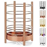 Kupfer-Küchenutensilienhalter für Küchentheke, Edelstahl-Utensilienkrüge, Titanbeschichteter Utensilien-Aufbewahrungs-Caddy-Organizer, Kochutensilien-Halter, Einfache Reinigung (Roségold/7,4''x5,2'')