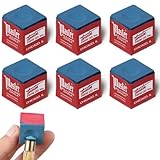 CATOR 6 Stück billardkreide Profi, billard zubehör, kreide, Billard Kreide Zubehör Blau