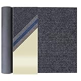 Primaflor Sauberlauf - Atlas, Anthrazit, 1,00m x 1,00m | Rutschfester Schmutzfangläufer Meterware | Robuster Küchenläufer nach Maß | Zuschneidbarer Teppichläufer Eingangsmatte für Flur & Windfang