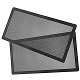KITANDOVE 2st Bodenentlüftungsabdeckung Babysichere Lüftungsabdeckung Lüftungsschlitzabdeckungen Bodenlüfterabdeckungen Bodenregisterentlüftung Bodenlüftungsabdeckung Luft Black Pvc
