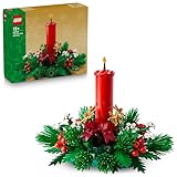 LEGO Weihnachtsgesteck - Spielzeug für Jungen und Mädchen - Modellbau mit roten Beeren, goldenen Sternen und grünem Laub- Geschenk für Kinder & Teenager ab 12 Jahren- 40743