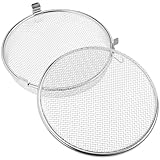 HOODANCOS Edelstahl Spülmaschinenkorb Rundes Metall Mesh Besteckkorb Großes Fassungsvermögen Praktischer Utensilienkorb Für Babyartikel Tischbesteck Organizer Robust Kratzfest