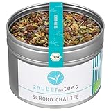 Zauber der Gewürze Schoko Chai Tee Bio lose – würziger Chai Tee mit zartem Schokoladengeschmack für einen wärmenden Genussmoment, 95 g
