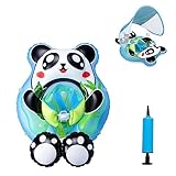 Pekelin Schwimmring Baby mit Sonnendach Baby Schwimmring mit Dach Baby Schwimmring ab 3 Monate Schwimmreifen Schwimmtrainer Schwimmsitz Panda