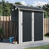 Lawn & Garden Gartenhaus Anthrazit 192x152,5x237cm Stahl verzinkt Home & Garden