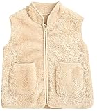 Happy Cherry Baby und Kleinkind Fleece-Weste atmungsaktive Westen für Jungen und Mädchen Outdoor mit Reißverschluss Kapuze