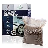 SynergySorb® | Ölbindemittel-Ökologisch | Öl-binder| 1 kg -3 kg- 5 kg | schnelle und sichere Bindung | Notfallpaket | DEKRA-Zulassung | nachhaltig und umweltfreundlich (3 kg)