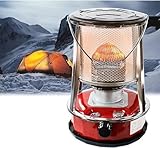 Raumheizungen Effiziente Kerosin-Außenheizung, nicht elektrisch, Campingbrenner, Ölheizung, tragbarer Kerosinofen, 6 l, weiß/roter Raumheizbrenner (Size : Red4.6L)