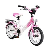 BIKESTAR Kinderfahrrad für Mädchen ab 3-4 Jahre | 12 Zoll Kinderrad Classic | Fahrrad für Kinder Pink & Weiß | Risikofrei Testen