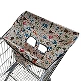 Leichter Wagen-Sitzbezug | Einkaufswagenbezug – abwischbarer Bezug für Babys, Babywagen-Sitz mit Haltbarkeit, niedlicher Druck, Staubschutz für Einkaufswagen, Restaurant, Hochstühle,