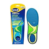 Scholl GelActiv Sport-Einlegesohlen für Männer, Ganztägig komfortable Laufschuheinlegesohlen für frische und kühle Füße, super Stoßdämpfung und Federung mit GelWave-Technologie, Größe 40 - 46,5