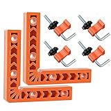 90 Grad Winkel Klemme, 90 Grad Winkel, Winkelspanner, Winkelspanner 90 Grad, 2 Stück 90 Grad Positionierwinkel, Rechtwinklige Keilvorrichtung, Eckspanner, Winkelklemme, Framing Spacing Tool 90 Degree