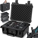KESSER® Kamerakoffer 15 Liter, unisversal anpassbar, wasserdicht, Universalkoffer, Outdoor, wetterfester, staubdichter, Koffer, Fotokoffer mit Einlage für Kamera Objektive und Zubehör (34x30x15cm)