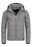 Indicode Herren Circus Steppjacke in Daunenjacken-Optik | Winterjacke Übergangsjacke Dk Grey L