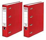 Doppelpack Herlitz 10842276 Doppelordner maX.file protect A4 rot FSC Mixed (2 Stück, rot)