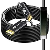 YOTETION DisplayPort-auf-HDMI-Kabel, 4 K DP auf HDMI-Stecker auf Stecker, Videokabel, 4K @ 60 Hz, unidirektional, [Nylon geflochten, Aluminiumgehäuse], kompatibel mit HDTV, Monitor, AMD, NVIDIA,