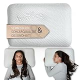 nube® Nackenstützkissen - Orthopädisches Kissen 60x40cm - Kopfkissen Memory Foam Kissen für gesunden Schlaf - Ergonomisches Kopfkissen Nackenschmerzen - Nackenkissen Kopfkissen für Nackenprobleme