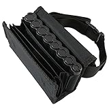 HMF 48810-02 Kellnertasche, Kellnerbörse inkl. Euro-Geldwechsler, Tragegurt, 20,5 cm x 6,5 cm x 10,0 cm, schwarz