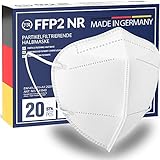 FiRiO® 20x FFP2 Masken zertifiziert aus Deutschland [100% FFP 2 Masken Deutsch] FFP2 Maske Made in Germany CE zertifiziert EN149:2001+A:2009- FFP2 Maske Deutschland hergestellt in DE - FFP2 Maske weiß