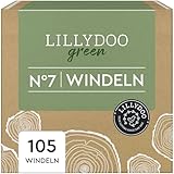 LILLYDOO green umweltschonende Windeln, Größe 7 (15+ kg), Monatsbox (105 Stück)