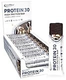IronMaxx Protein 30 Eiweißriegel - Cookies and Cream, 24 x 35g | palmölfreier und glutenfreier Proteinriegel mit Vitaminen | für zuckerreduzierte und Low-Carb-Ernährung geeignet