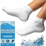 Aquasafe Badesocken – Wasserdichte Schwimmsocken Kinder – 100% Latexsocken – Rutschfeste Schwimmsocken für Hygiene & Sicherheit im Pool & zum Schutz vor Warzen – Schützende Wassersocken für Kinder