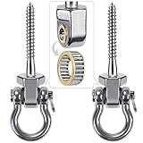 SELEWARE Robuste Edelstahl-Schaukelaufhänger mit Lagern, 2 Stück, leise und glatte Drehhaken für Veranda, Terrasse, Spielplatz – Indoor/Outdoor Schaukel-Set, Hardware, 680 kg Kapazität