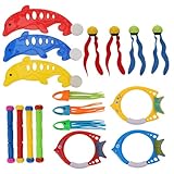 Alasum 17St Tauchspielzeug Pool Toys for tauchtiere für tauchen swimmingpool zubehör tauchstab Schwimmspielzeug für Kleinkinder Schwimmspielzeug für Plastik