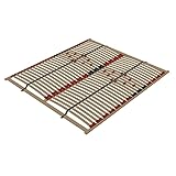 Holz-Lattenrost 160x200 Surface Standard mit Härteregelung im Lendenbereich, aus Birkenlatten gefertigt, für Selbstmontage